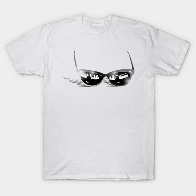 Piano sunglasses T-Shirt by simonreich